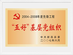 2004-2008年度五好基層黨組織